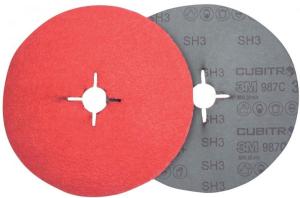 3M 460629 Fiber zımpara Cubitron II 987C115mm P080+