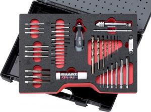 EXACT 70521  Kılavuz seti HSSE M3-12 61 parça