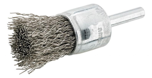FORMAT 70460010 Pimli Kovan Fırça Saçaklı Paslanmaz 10x20x0,3 mm Şaft :6 mm