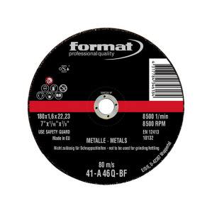 FORMAT 80590113 Kesme taşı Çelik 115x1,0 mm düz