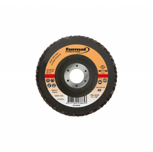 FORMAT 82730040 Flap Disk zımpara 12 derece konveks ZA 125 mm K 40