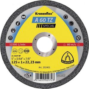 KLİNGSPOR 202401  Kesme taşı A60TZ 125x1,0 mm düz tip