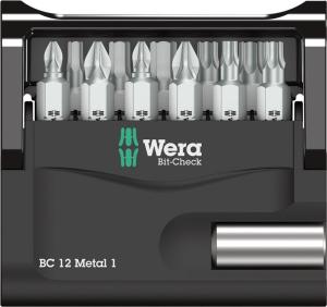 WERA 05057424001 Bits Set 12 Parça Metal 1