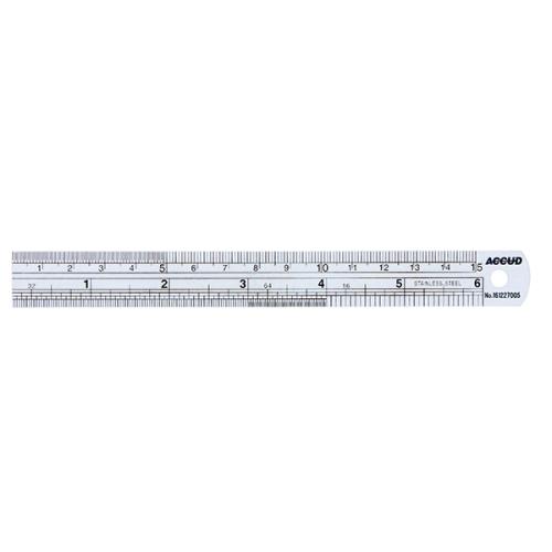Accud 150 Mm Çelik Cetvel
