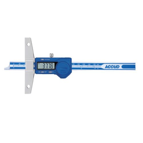 Accud 150 Mm Dijital Delikli Derinlik Kumpası