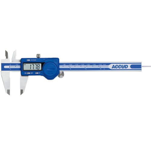 Accud 150 Mm Dijital Kumpas Yuvarlak Çubuklu
