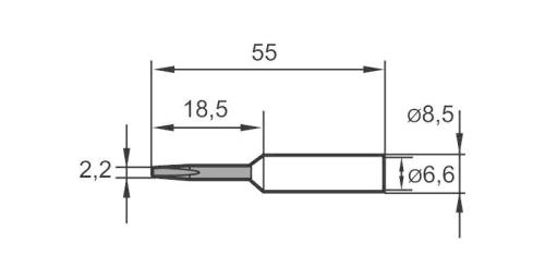 ERSA 0832KDLF/SB Yedek havya ucu - Tip KD LF