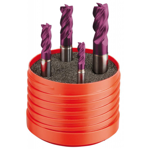 FORMAT 28010001 Karbür Parmak Freze 35/38G HPC Set 6-12EF 4 ağızlı Z4 UNI