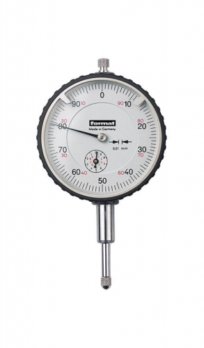 FORMAT 42070010 Darbe korumalı komparatör saati, 10 mm /0.01 mm D 58 mm