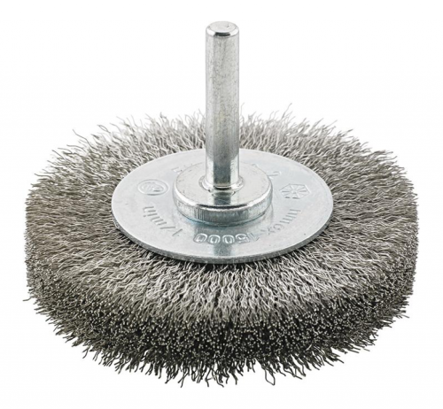 FORMAT 70260070 Pimli Saçaklı Daire Tel Fırça Paslanmaz 70 x19 mm Şaft:6 mm