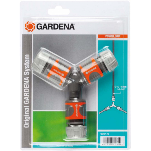 GARDENA 18287-20 Hortum Bağlantı Set Y Parçası 13 mm (1/2'')1 adet 934