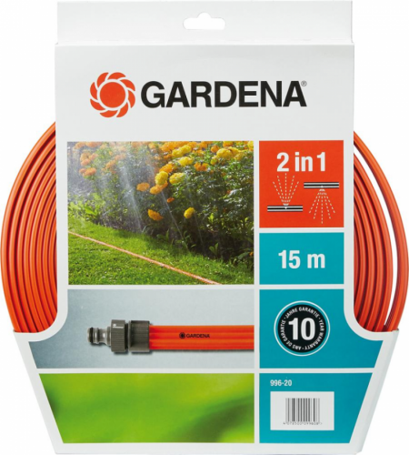 GARDENA 996-20 Yağmurlama Hortumu 15,0 m Turuncu ,aksesuarla