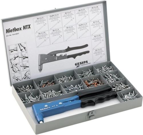 Gesipa 1435457 Perçin seti, NTX tabanca ile