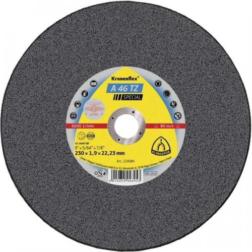 KLİNGSPOR 224084  Kesme taşı A46TZ 230x1,9 mm düz tip