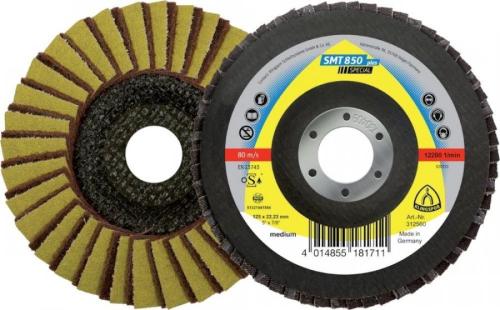 KLİNGSPOR 312561 Karışık flap zımpara SMT850+ 125 mm, 120 kum
