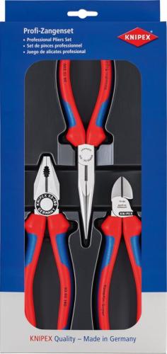 Knipex 00 20 11 Montaj pense seti, 3 parçalı