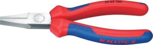 Knipex 20 02 160 Düz uçlu kargaburun polisajlı 160 mm