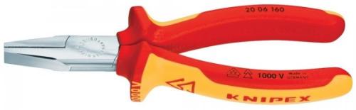 Knipex 20 06 160 Düz uçlu kargaburun VDE 160 mm