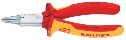 Knipex 22 06 160 Yuvarlak uçlu kargaburun VDE 160 mm