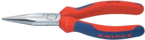 Knipex 30 25 160 Uzun tip düz kargaburun Form 2 160 mm kromajlı