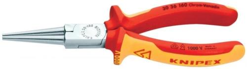 Knipex 30 36 160 Yuvarlak uçlu kargaburun Form 3 160 mm VDE