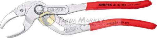 Knipex 81 03 250 Ayarlı Boru Kavrama pensesi Sifon, plastik boru ve konektörler için, 250 mm