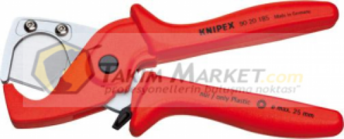 Knipex 90 20 185 Boru Makası, hortumlar ve koruma boruları için, 185 mm PLASTICUT
