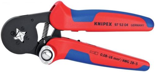 Knipex 97 53 04 Ayarlı pabuç sıkma pensesi 0,08-10 q mm - 4 köşe