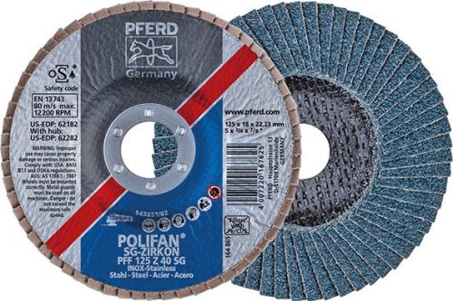 PFERD 167649 FLAP ZIMPARA PFF 115 Z 60 SG POWER STEELOX