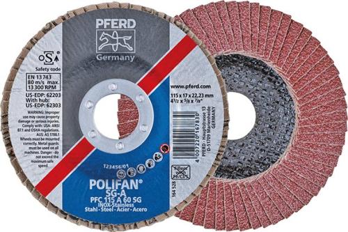 PFERD 167892 FLAP ZIMPARA PFC 115 A 120 SG STEELOX