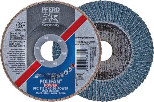 PFERD 167953 FLAP ZIMPARA PFC 115 Z 60 SG POWER STEELOX