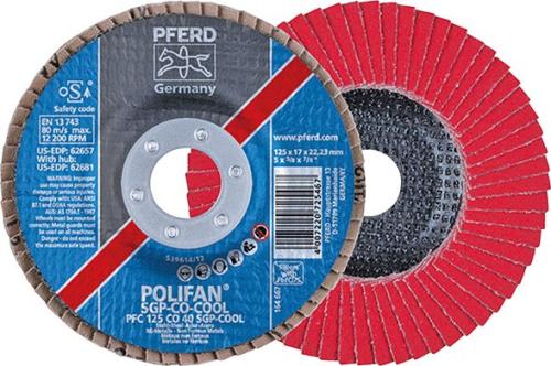 PFERD 725443 FLAP ZIMPARA PFC 115 CO-COOL 40 SG STEELOX