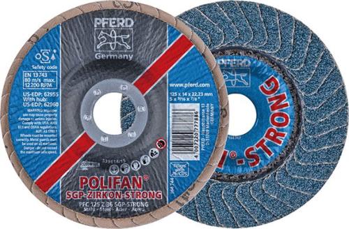 PFERD 777893 FLAP ZIMPARA PFC 125 Z 50 SGP STRONG STEEL