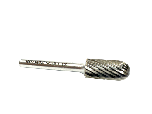 İnsomia  TİP C 8*20 Sert Metal  Çapak Freze"SINGLE CUT"