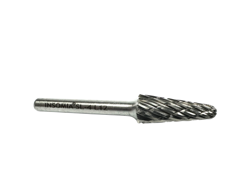 İnsomia  TİP L 12*28 Sert Metal  Çapak Freze"STEEL CUT"