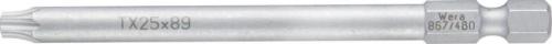 WERA 05060053001 Bits uç Delikli 1/4 inç DIN 3126 E 6,3 BO T25x89 mm